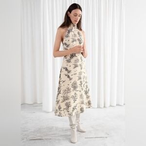 NWOT & Other Stories Stockholm Atelier OffWhite Toile Turtleneck Midi Dress US 4